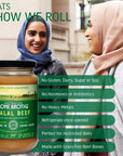 ABBCo Halal Beef Bone Broth Concentrate - Beef Flavor Goodness 100% New Zealand Grass-Fed - Healthy, Nutritious & Delicious Halal Broth - Rich in Collagen and 16 Key Amino Acids
