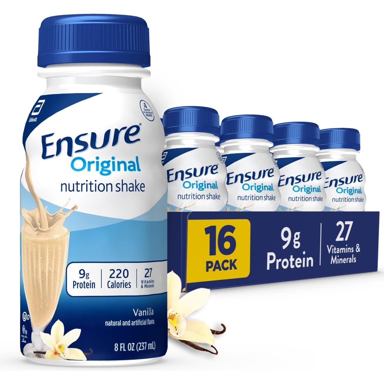 Ensure Max Protein Nutrition Shake with 30g of Protein, 1g of Sugar, High  Protein Shake, Milk Chocolate, 11 Fl Oz (Pack of 12), Liquid, Halal 