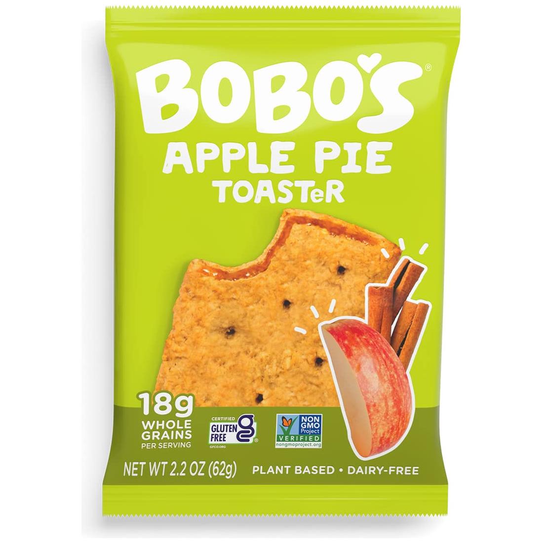 Bobo&#39;s TOASTeR Pastry, Apple Pie, 2.5 oz Pastry (12 Pack), Gluten Free Whole Grain Breakfast Toaster Pastries