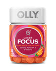 OLLY Laser Focus Gummy, Ginseng, Alpha GPC, B Vitamins, Berry Tangerine Flavor - 36 Count