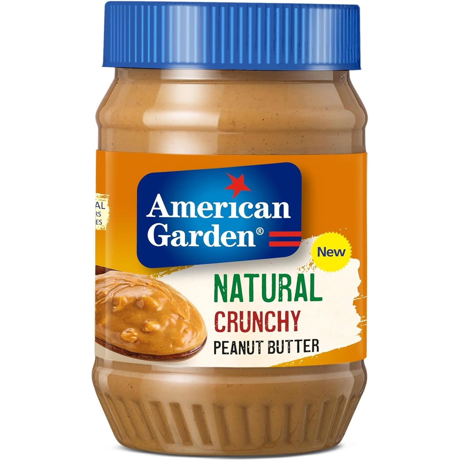 American Garden Natural Crunchy Peanut Butter, Vegan, Gluten Free, 454g