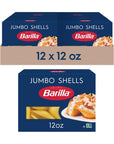 Barilla Jumbo Shells Pasta, 16 oz. Box (Pack of 12) - Non-GMO Pasta Made with Durum Wheat Semolina - Kosher Certified Pasta