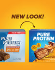 Pure Protein Bars, High Protein, Nutritious Snacks to Support Energy, Low Sugar, Gluten Free, Chocolate Peanut Butter, 1.76oz, 12 Count (Packaging May Vary)