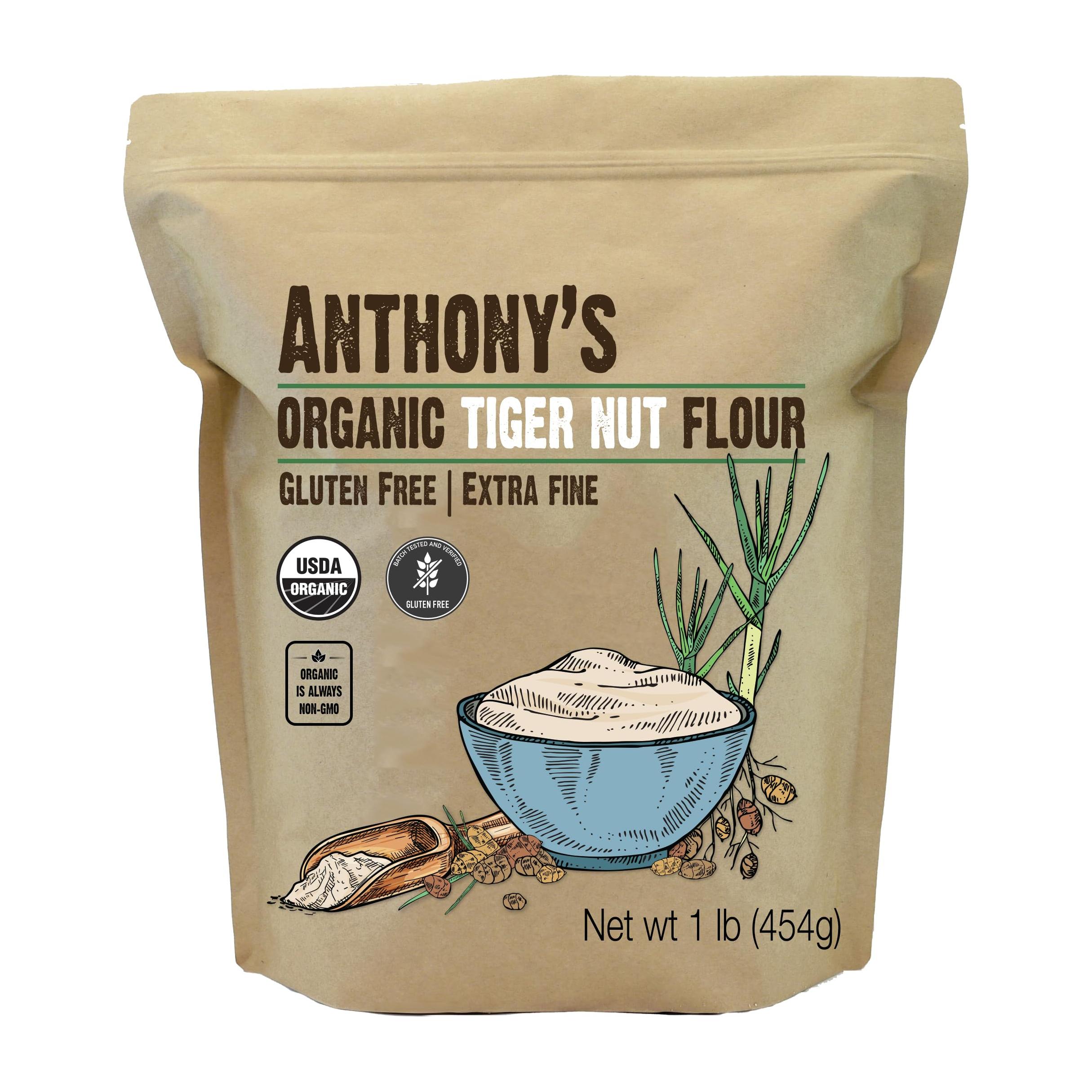 Anthony&#39;s Organic Tiger Nut Flour, 1 lb, Gluten Free, Non GMO, Paleo Friendly
