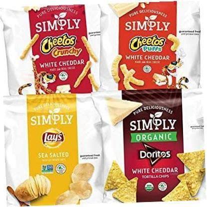 Simply Brand Variety Pack, Doritos, Cheetos, Lay&#39;s, 0.875oz Bags (36 Pack)