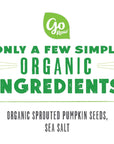 Go Raw Pumpkin Seeds with Sea Salt, Sprouted & Organic, 14 oz. Bag | Keto | Vegan | Gluten Free Snacks | Superfood
