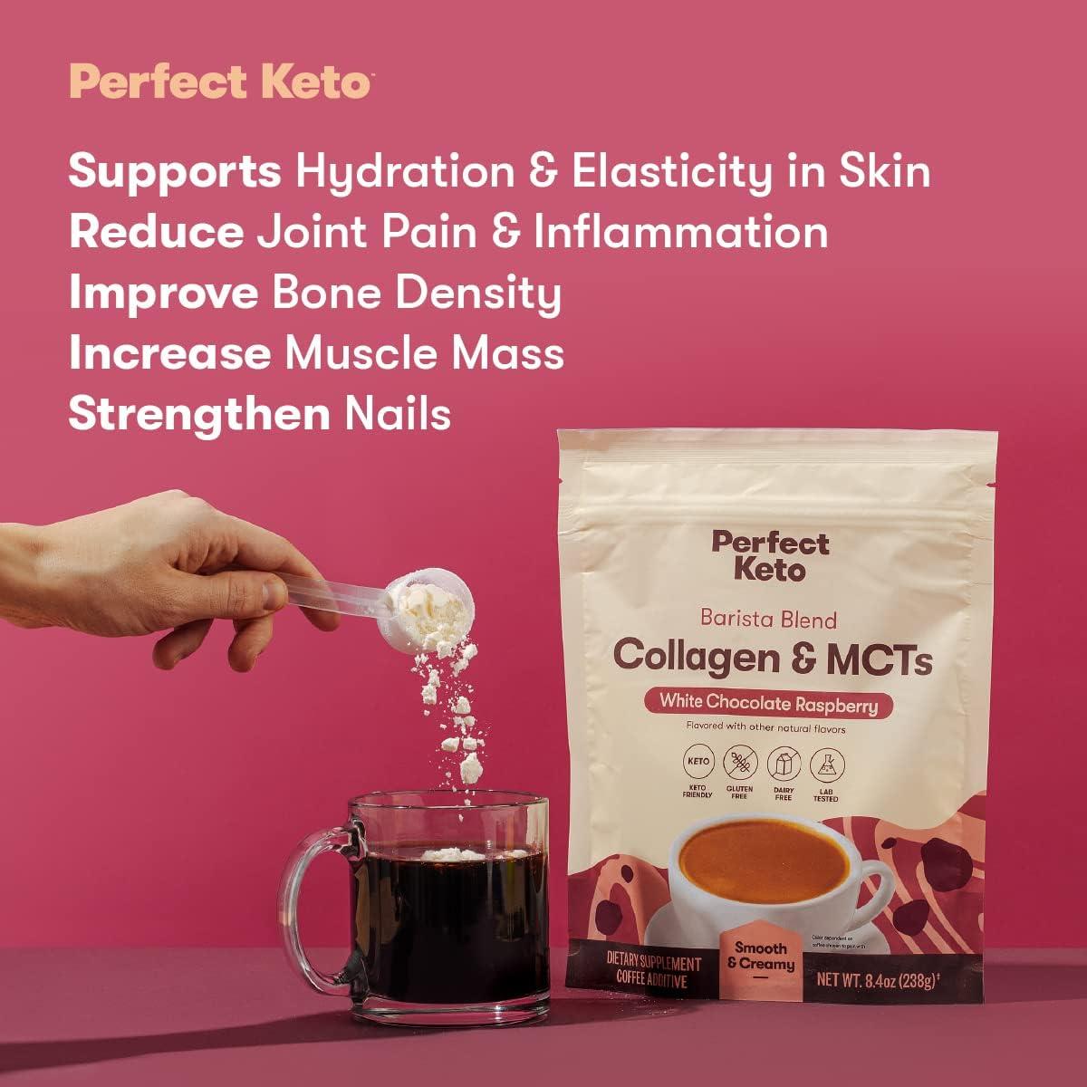 Perfect Keto Collagen Protein Powder with MCT Oil - 8.4oz