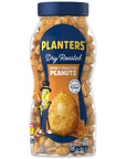 PLANTERS Honey Roasted Peanuts, Sweet and Salty Snacks, Plant-Based Protein, 16 oz Jar