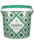 Maldon Salt, Sea Salt Flakes, 3.1 lb, Bulk Tub, Kosher, Natural, Handcrafted, Gourmet, Pyramid Crystals
