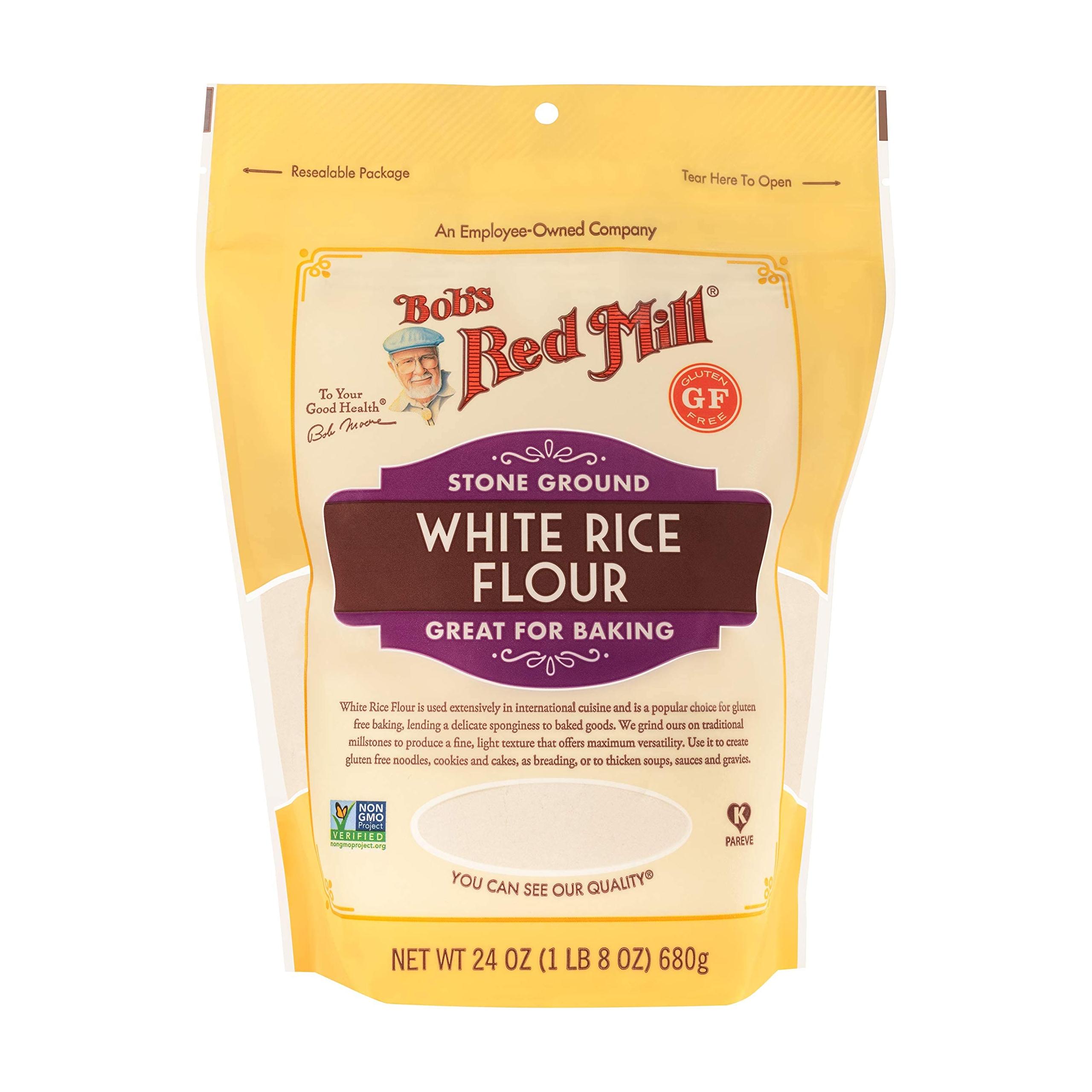Bob&#39;s Red Mill Gluten Free White Rice Flour, 24 Ounce (Pack of 4)